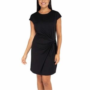 Nicole Miller tie waist faux wrap dress